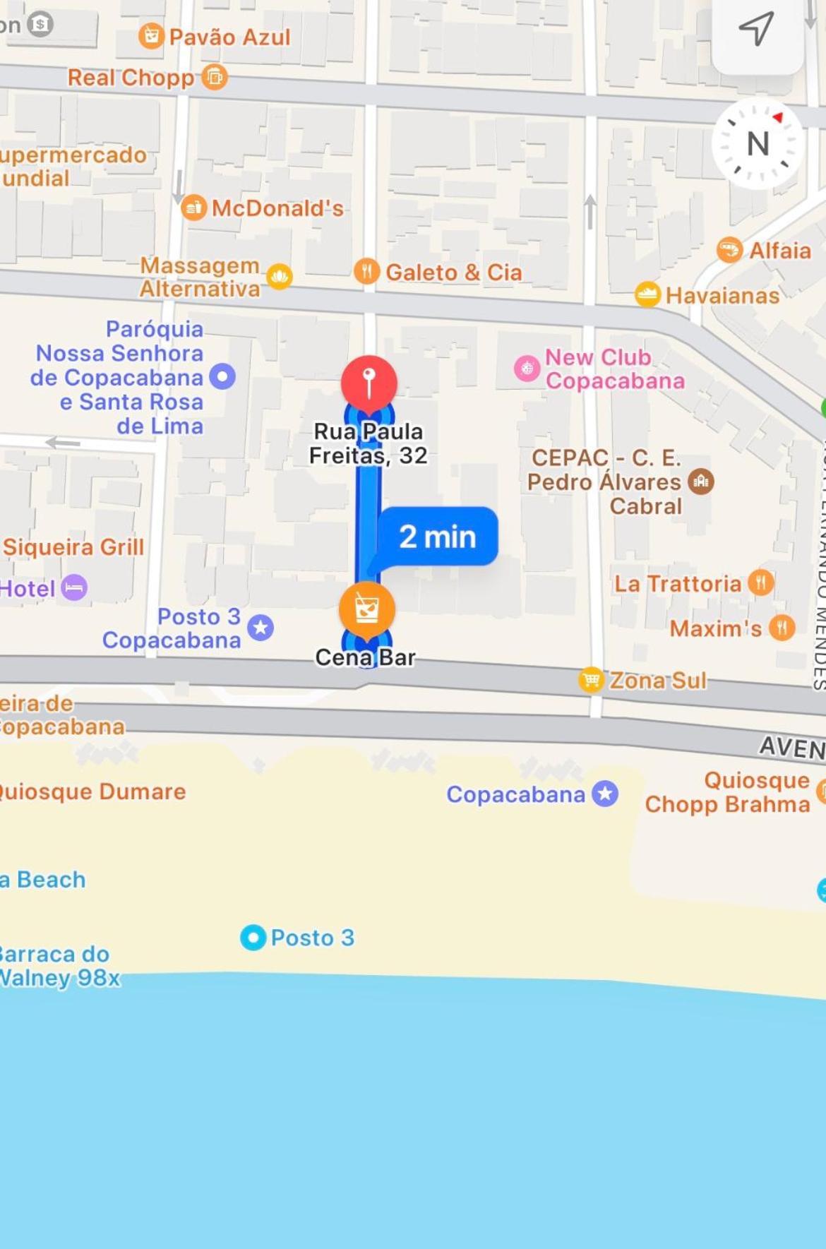 Copacabana Vista Lateral Mar Apartamento *